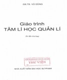 Giáo trình Tâm lí học quản lí: Phần 2