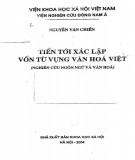 Nghiên cứu ngôn ngữ và văn hóa tiến tới xác lập vốn từ vựng văn hóa Việt: Phần 2