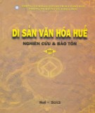 Nghiên cứu và bảo tồn di sản văn hóa Huế (Tập 3): Phần 2