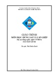 Giáo trình Dung sai và lắp ghép - Trường CĐ Nghề Việt Đức Hà Tĩnh