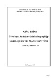 Giáo trình An toàn vệ sinh công nghiệp (Nghề: Quản trị mạng máy tính - Trung cấp) - Trường CĐ Kỹ thuật Việt Đức Hà Tĩnh