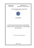 Luận văn Thạc sĩ Hóa học: Xây dựng phương pháp đánh giá thành phần cation, anion của bụi mịn (pm2.5) tại Hà Nội trên sắc ký ion (IC)