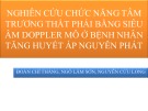 Bài giảng Nghiên cứu chức năng tâm trương thất phải bằng siêu âm Doppler mô ở bệnh nhân tăng huyết áp nguyên phát