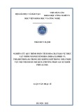 Luận văn Thạc sĩ Hóa học: Nghiên cứu quy trình phân tích hóa chất bảo vệ thực vật nhóm neonicotinoids (imidacloprid và thiamethoxam) trong bụi không khí trong nhà ở khu vực nội thành Hà Nội bằng phương pháp sắc ký khối phổ (LC/MS)