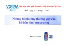 Bài giảng Những bất thường thường gặp của hệ thần kinh trung ương