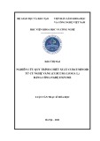 Luận văn Thạc sĩ Hóa học: Nghiên cứu quy trình chiết xuất curcuminoid từ củ nghệ vàng (Curcuma longa L.) bằng công nghệ enzyme