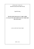 Luận án Tiến sĩ Kỹ thuật nhiệt: Phương pháp nhận dạng và hiệu chỉnh các mạch vòng điều khiển nhà máy nhiệt điện đốt than phun