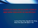 Bài giảng Nghiên cứu nồng độ ST2 huyết tương ở bệnh nhân tăng huyết áp nguyên phát