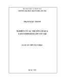 Luận án Tiến sĩ Cơ học: Nghiên cứu sự truyền âm qua tấm composite lớp cốt sợi