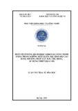 Luận văn Thạc sĩ Hóa học: Phân tích nồng độ hydrocarbon đa vòng thơm (PAHs) trong không khí tại Hà Nội theo độ cao bằng phương pháp lấy mẫu thụ động, sử dụng thiết bị GC-MS