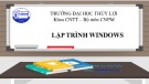 Bài giảng Lập trình Windows: Chương 0 - Lý Anh Tuấn