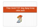 Bài giảng Thực hành Vi sinh vật ứng dụng trong chăn nuôi