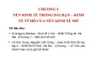 Bài giảng Kinh tế vĩ mô 2 - Chương 5: Nền kinh tế trong dài hạn – kinh tế vĩ mô của nền kinh tế mở