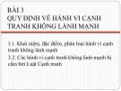 Bài giảng Luật cạnh tranh và luật bảo vệ quyền lợi người tiêu dùng - Bài 3: Quy định về hành vi cạnh tranh không lành mạnh