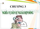 Bài giảng Luật Dân sự 2 - Chương 3: Nghĩa vụ dân sự ngoài hợp đồng