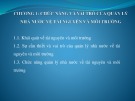 Bài giảng Quản lý nhà nước về tài nguyên và môi trường - Chương 1: Chức năng và vai trò của quản lý nhà nước về tài nguyên và môi trường