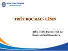 Bài giảng Triết học Mác - Lênin - Chương 1: Triết học và vai trò của triết học trong đời sống xã hội