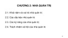 Bài giảng Quản trị học - Chương 2: Nhà quản trị