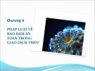 Bài giảng Pháp luật thương mại điện tử - Chương 4: Pháp luật về bảo đảm an toàn trong giao dịch thương mại điện tử