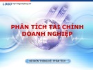 Bài giảng Phân tích tài chính doanh nghiệp - Chương 1: Tổng quan về phân tích tài chính