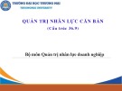 Bài giảng Quản trị nhân lực căn bản - Chương 0: Mở đầu