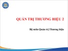 Bài giảng Quản trị thương hiệu 2 - Chương 1: Quản trị thương hiệu tổ chức và thương hiệu dịch vụ