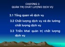 Bài giảng Quản trị chất lượng - Chương 3: Quản trị chất lượng dịch vụ