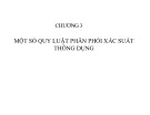 Bài giảng Xác suất thống kê - Chương 3: Một số quy luật phân phối xác suất thông dụng (Trường ĐH Thương mại)