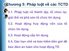 Bài giảng Pháp luật tài chính và ngân hàng - Chương 5: Pháp luật về các tổ chức tín dụng