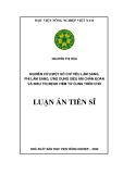 Luận án Tiến sĩ: Nghiên cứu một số chỉ tiêu lâm sàng, phi lâm sàng, ứng dụng siêu âm chẩn đoán và điều trị bệnh viêm tử cung trên chó