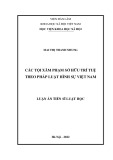 Luận án Tiến sĩ Luật học: Các tội xâm phạm sở hữu trí tuệ theo pháp luật hình sự Việt Nam