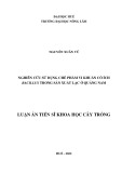 Luận án Tiến sĩ Khoa học cây trồng: Nghiên cứu sử dụng chế phẩm vi khuẩn có ích Bacillus trong sản xuất lạc ở Quảng Nam