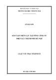 Luận văn Thạc sĩ Kinh tế: Đào tạo nhân lực tại Tổng công ty Điện lực thành phố Hà Nội