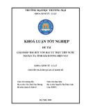 Khóa luận tốt nghiệp Kinh tế: Giải pháp thu hút vốn đầu tư trực tiếp nước ngoài tại tỉnh Hải Dương hiện nay