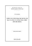 Luận văn Thạc sĩ Kinh tế: Chiến lược thâm nhập thị trường nội địa của Công ty Cổ phần Nhựa Thiếu Niên Tiền Phong