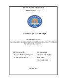 Khóa luận tốt nghiệp Kinh tế: Nâng cao hiệu quả hoạt động kinh doanh của Công ty Cổ phần vải sợi may mặc Miền Bắc