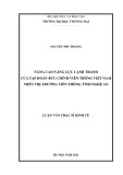 Luận văn Thạc sĩ Kinh tế: Nâng cao năng lực cạnh tranh của tập đoàn Bưu chính viễn thông Việt Nam trên thị trường viễn thông tỉnh Nghệ An