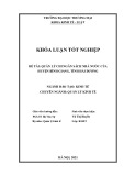 Khóa luận tốt nghiệp Kinh tế: Quản lý chi ngân sách nhà nước của huyện Bình Giang, tỉnh Hải Dương