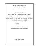 Báo cáo tóm tắt đề tài: Thực trạng và giải pháp đào tạo lao động ngành du lịch Phú Quốc