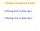 Bài giảng Toán cao cấp A1: Chương 5 - Võ Duy Minh