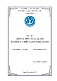 Đề tài nghiên cứu: Giải pháp nâng cao độ bao phủ bảo hiểm y tế trên địa bàn tỉnh Lạng Sơn