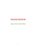 Bài giảng chuyên đề: Hậu sản thường