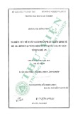 Luận văn Thạc sĩ Khoa học lâm nghiệp: Nghiên cứu đề xuất giải pháp phát triển kinh tế hộ gia đình tại vùng đệm vườn quốc gia Phù Mát - tỉnh Nghệ An