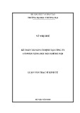 Luận văn Thạc sĩ Kinh tế: Kế toán tài sản cố định tại Công ty Cổ phần xăng dầu dầu khí Hà Nội