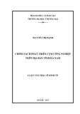 Luận văn Thạc sĩ Kinh tế: Chính sách phát triển cụm công nghiệp trên địa bàn tỉnh Hà Nam