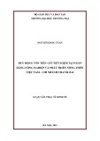 Luận văn Thạc sĩ Kinh tế: Huy động vốn tiền gửi tiết kiệm tại ngân hàng nông nghiệp và phát triển nông thôn Việt Nam - chi nhánh Thanh Oai