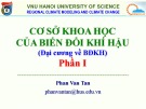 Bài giảng Cơ sở khoa học của biến đổi khí hậu (Đại cương về BĐKH) – Phần I: Bài 8 – ĐH KHTN Hà Nội