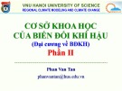 Bài giảng Cơ sở khoa học của biến đổi khí hậu (Đại cương về BĐKH) – Phần II: Bài 10 – ĐH KHTN Hà Nội