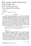 Trải nghiệm về quấy rối tình dục của nữ sinh viên các trường đại học tại thành phố Đà Nẵng