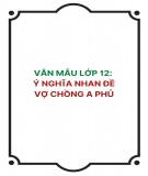 Văn mẫu lớp 12: Ý nghĩa nhan đề Vợ chồng A Phủ